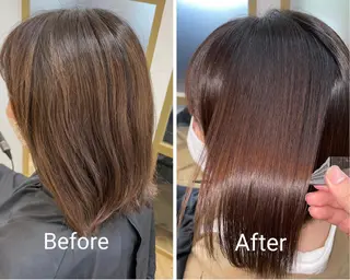 ショート カラー 髪質改善特化 ESSENCIAのヘアスタイル