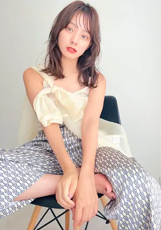 ミディアム 🎊LUK🎊_公 式_🩵髪質改善🩵のヘアスタイル