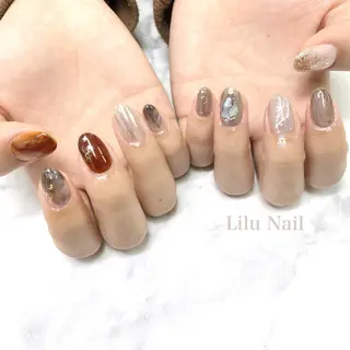 ネイル モチの良さ◉ フィルインネイル♡のネイルデザイン
