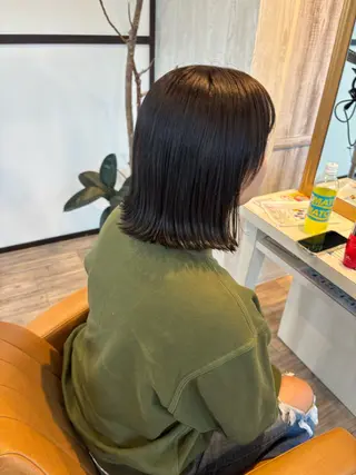 ショート カラー yui🥀/ボブ /ブリーチなしカラーのヘアスタイル