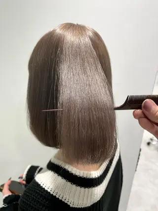 ショート 🪞透明感カラー🫧 縮毛矯正🥇かずきのヘアスタイル