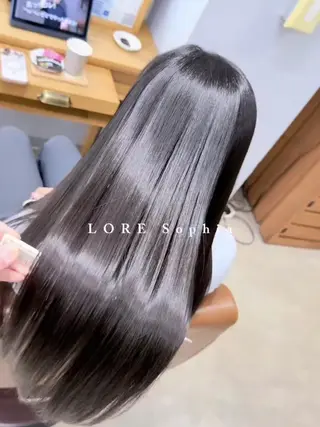ミディアム LORESophia 縮毛矯正/髪質改善のヘアスタイル