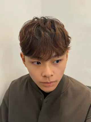パーマ メンズ 韓国式ダウンパーマ 🇰🇷櫻井健のヘアスタイル