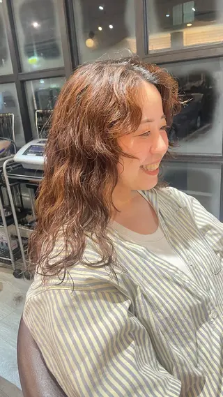 パーマ 川原田 華央のヘアスタイル