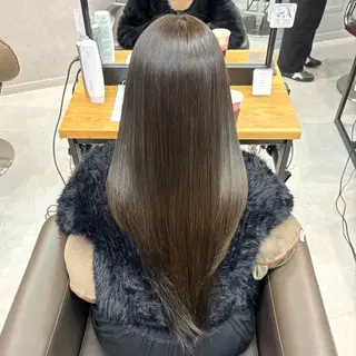 ロング カラー 艶カラー✨️縮毛矯正 ×耳ツボ💠mamiのヘアスタイル
