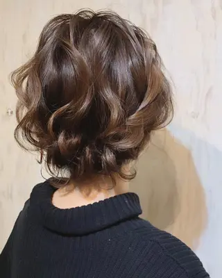 セミロング ヘアアレンジ 【カメレオン】 上村 祥子のヘアスタイル
