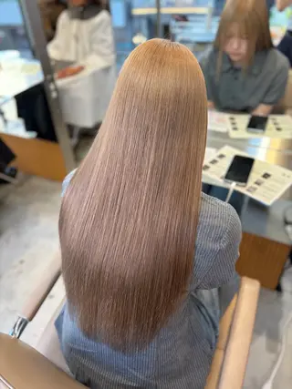 ロング ミルクティーベージュ レイヤー/あげは🎀のヘアスタイル