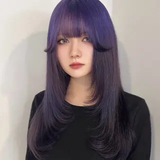 ロング カラー Ren. 🦋デザインカラーのヘアスタイル
