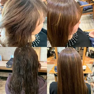 セミロング パーマ 大人レイヤー×艶髪 小久保　春暁のヘアスタイル