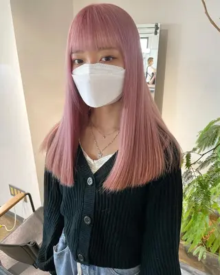 ロング カラー ✨艶ブリーチカラー ✨四ノ宮裕己のヘアスタイル