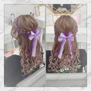 ロング ヘアアレンジ ヘアセット/着付け 𓇼 まつもと𓇼のその他イメージ