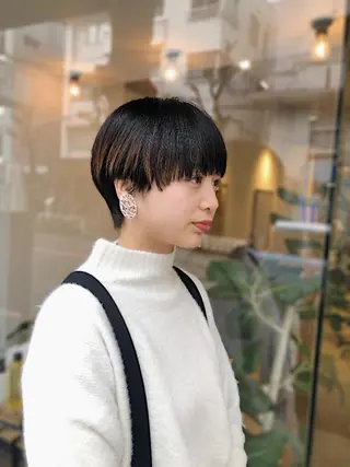 ショート カラー ノグチ ユウキ/ボブのヘアスタイル