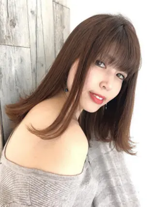 ミディアム カラー 髪質改善shoma mikiのヘアスタイル