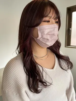 ロング カラー ヘアアレンジ REONA🪽✨薬院 レイヤーカット🫧のヘアスタイル