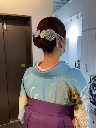 ミディアム ✨色持ちの良い艶 カラー✨蟹江真世のヘアスタイル
