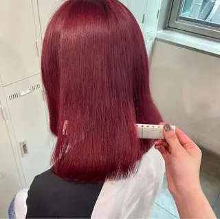 セミロング ダブルカラー特化✨ /透明感カラーゆりあのヘアスタイル