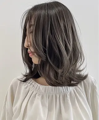 ミディアム カラー 佐藤優晟/カラー/ 癖毛ショート/表参道のヘアスタイル