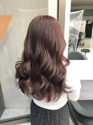 ロング カラー パーマ ヘアアレンジ メンズ キッズ ネイル マツエク・マツパ 上品＆韓国風 🥀海心🥀のヘアスタイル