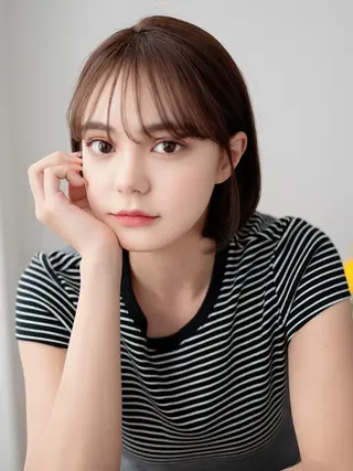 ショート カラー 【船堀個室】縮毛矯正 &ショートカット特化のヘアスタイル