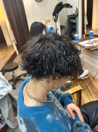 ショート パーマ メンズ メンズパーマ 髪質改善☆有馬のヘアスタイル