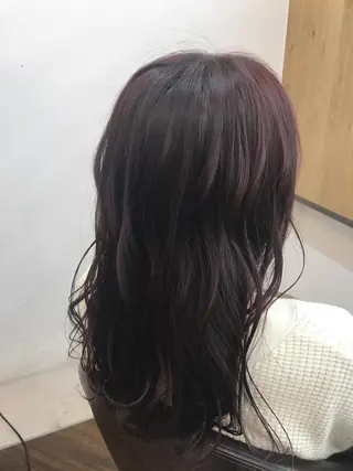 ミディアム 豊中駅3分eha レッスンモデルのヘアスタイル