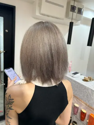 ミディアム 副島 響のヘアスタイル