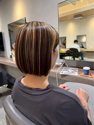 ショート カラー 似合わせ特化❤️ カット/パーマ/梅田のヘアスタイル
