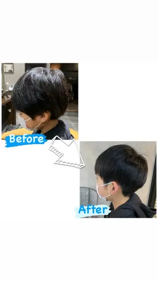 ショート メンズ enx天王町店 伊藤 愛央のヘアスタイル