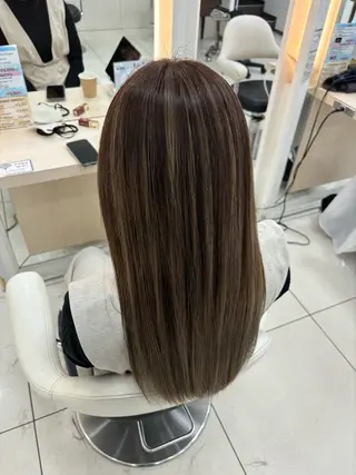 ロング カラー keany錦糸町 ハセベユウのヘアスタイル