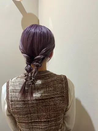 セミロング ヘアアレンジ ramphy 柴原 夢奈のヘアスタイル