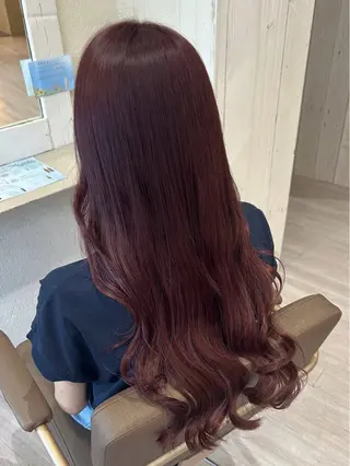 ロング 青山 里帆のヘアスタイル
