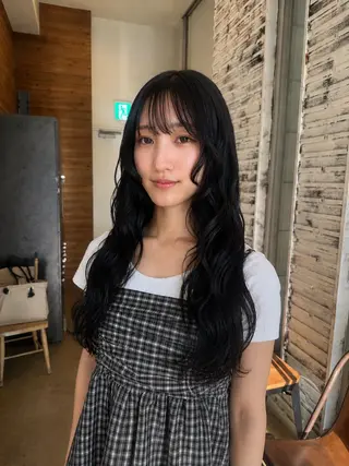 ロング カラー 名古屋カラー ひかりのヘアスタイル