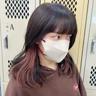 ミディアム SUNC/🤎 オオクマ　カナエ🤎のヘアスタイル