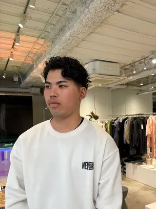 パーマ メンズ ANY/メンズ特化/ シバヤ ユウキのヘアスタイル
