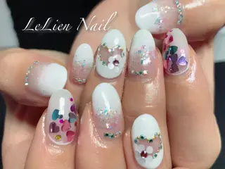 ネイル モチの良さ◉ フィルインネイル♡のネイルデザイン