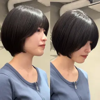 ショート 盛れる透明感カラー momokaのヘアスタイル