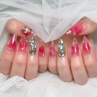 ロング カラー Bling Salonのネイルデザイン