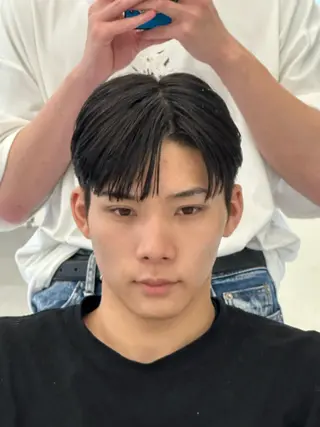 パーマ メンズ 岡部 琉斗のヘアスタイル