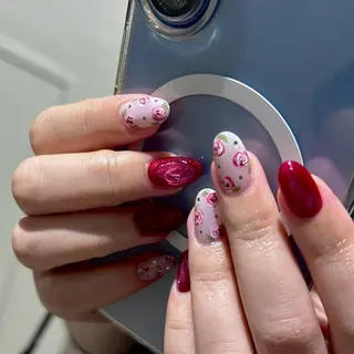 ネイル パラあり！フィルイン 美フォルムのネイルデザイン