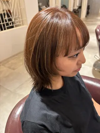ミディアム 坂本 蘭のヘアスタイル