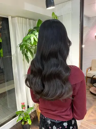 ロング カラー ヘアアレンジ レイヤーカット×髪質 改善🇰🇷シオリのヘアスタイル