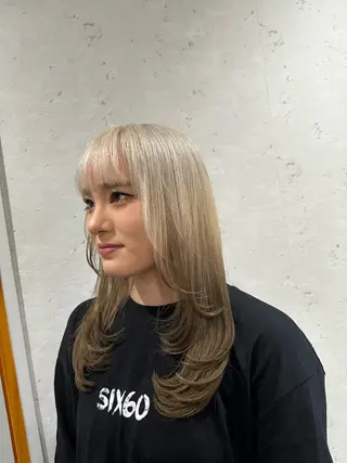 ロング カラー カリスマになる美容師 💥TOUI💥上野のヘアスタイル