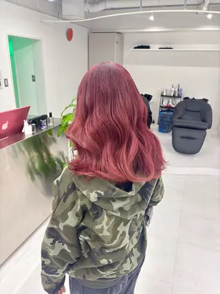 ミディアム 🎗副店長/井上 竜 ブリーチ指名No.1のヘアスタイル
