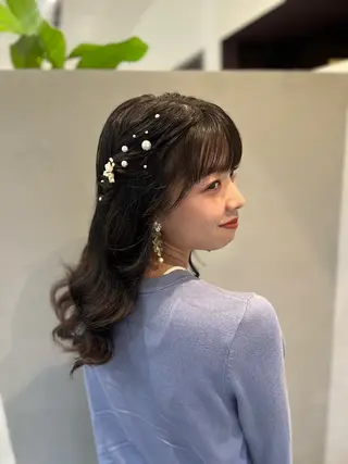 ヘアアレンジ ヘアメイクネイリスト hidemi中目黒のヘアスタイル