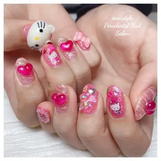 ミディアム ネイル 🐾enen style 🐾のネイルデザイン