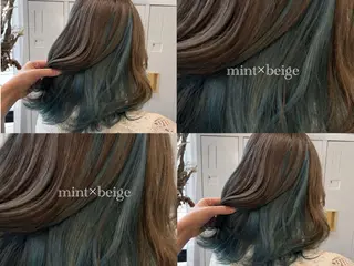 ミディアム LORE横川店【ブリ ーチ×レイヤー】🎀のヘアスタイル