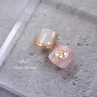 ネイル モチの良さ◉ フィルインネイル♡のネイルデザイン