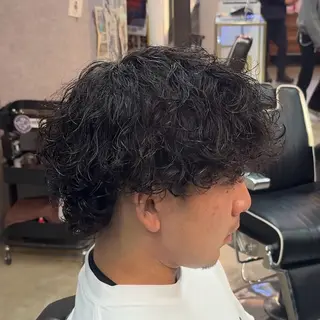 ミディアム パーマ ヘアアレンジ メンズ MENIN メンズ サロン 望月 涼太のヘアスタイル