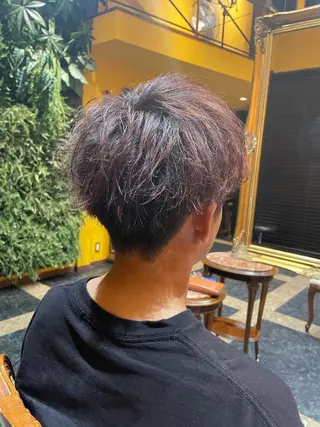 ショート カラー メンズ 田中 沙織のヘアスタイル