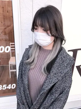 セミロング カラー LOOP hairのヘアスタイル
